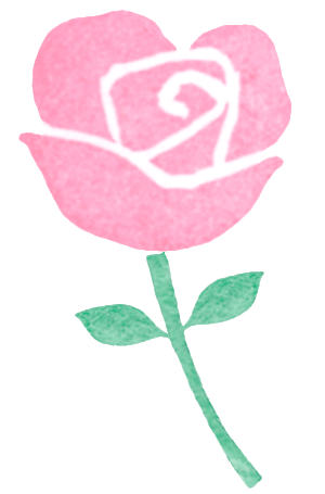 商用利用もOKな無料イラストサイト【フリー素材ずーあん】のピンクのバラ無料イラスト
