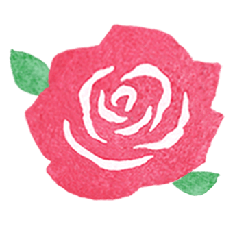 【フリー素材ずーあん】の赤いバラの花の無料イラスト