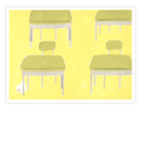 【フリー素材ずーあん】の学校の机と椅子無料イラスト（カテゴリーページ用）